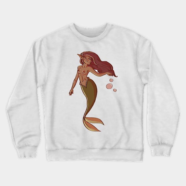 Mermaid Crewneck Sweatshirt by SiobhanAislinn